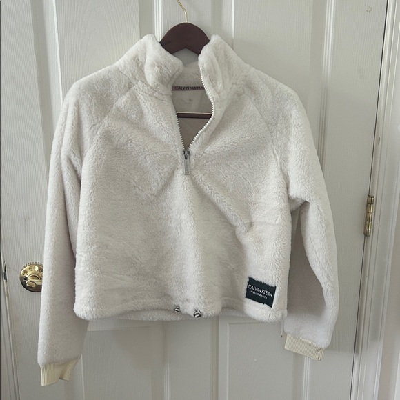 Calvin Klein Women’s Performance Crop Fleece - Picture 1 of 5